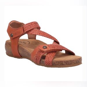 Taos Footwear Terracotta Burnt Orange‎ Braided Sandals Trulie Gladiator Shoes